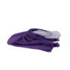 fular tie dye sencillo de la marca zarucho con detalle de rayas bordadas en color lila
