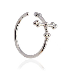 anillo cross shape silver de la marca anartxy